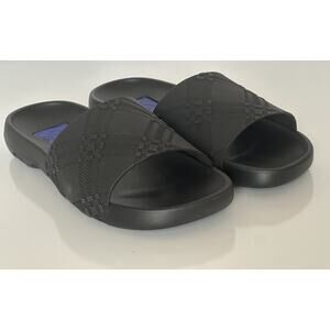 Burberry Dive Black Rubber Slide Sandals 11 US (44 Euro) 8104718 IT NIB $370